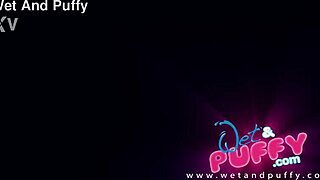 Kira Axe Teases Her Big Pussy Lips In Stockings During Intense Solo Masturbation Session