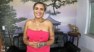 pov with suzana mello on her first anal time