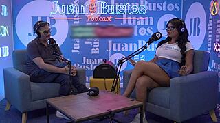 giant titted latina rosxana gutierrez penetrated by fuck machine on juan bustos podcast