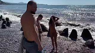 four feminists convince a teen girl to let them fill her holes with cum