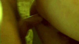 I fucked that brunette milf hard in the living room with my big cock.