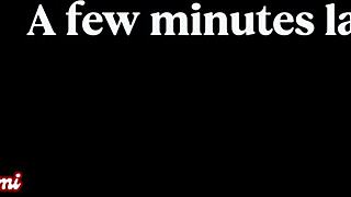 the hotel waitres sharinami delievers more than room service with blowjobs and facials.