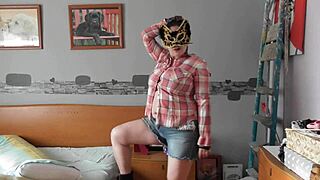 My busty stepsister teases and arouses me with her big tits.