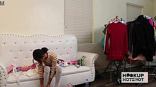 Petite Alicia Reign Is Addicted To Bryan Gozzling's Rough Fucking!