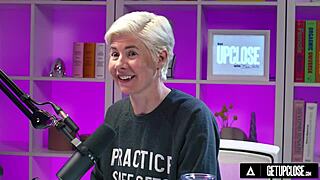 Up close - how women orgasm with busty tattooed babe Xwife Karen intense Hitachi orgasm full scene