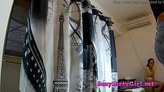 Playing With My Short Jeans, Putting Them On And Taking Them Off