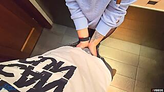 stranger, cum in my pantyhose in the restaurant toilet?