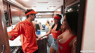 Traveling fan fuck fest with reality kings 😈