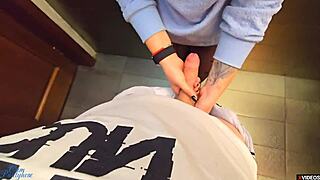 stranger, cum in my pantyhose in the restaurant toilet?