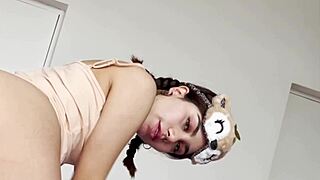 marina gold role plays as horny redhead enjoying lots of sex