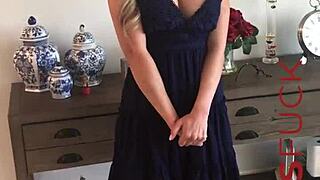 hot busty blonde milf ellie lilly strips naked for casting interview