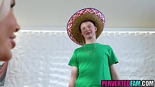 Fat ass milf step mom celebrates cinco de mayo with step son callie brooks