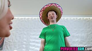 Fat ass milf step mom celebrates cinco de mayo with step son callie brooks