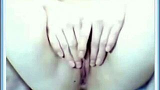 this asian amateur just chilling at home, exploring her body softly, you know, in a solo session