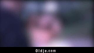 gina pays old cashier with fuck