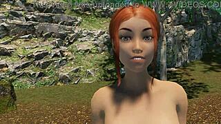 lets play paradise trails vr part 7 with shaved pussy outdoors.