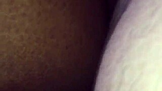 Black Girlfriend Feels Passionate Latino Dick In Bed