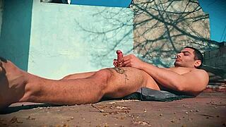 Big men, show your sexy big cocks and asses sunbathing