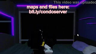 Roblox slut sucking dick with deepthroat passion