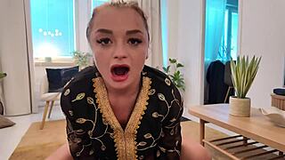 I watch my Arab housewife fuck big black cock in homemade video