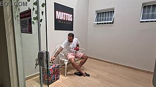 Went To Clean The House In Tight Outfit, Received Milk In The Mouth