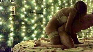 mistress enjoys a powerful moment with her boyfriend's playful antics