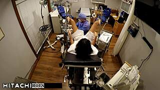 Freshman screams during mandatory hitachi orgasm from doctor!