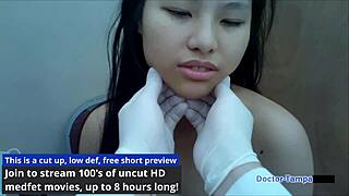 dr tampa checks raya nguyen's yearly physical backstage