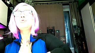 my slutwife and a prankster aimee in her two broadcasting guises for young 18+ and adult viewers