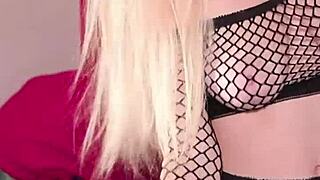 new year's fairy flaunts her big tits in celebration