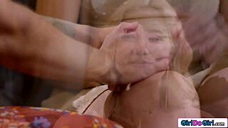 my first pussy taste from busty stepmommy's shaved snatch