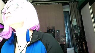 my slutwife and a prankster aimee in her two broadcasting guises for young 18+ and adult viewers