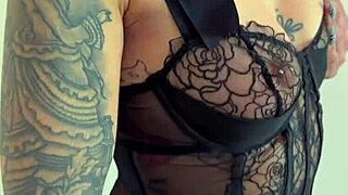 Lena Bouillante, the naughty brunette with natural small tits and tattoos, explores her European charm in this amateur scene.