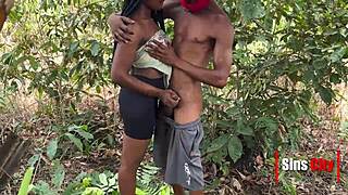 couple fucking outdoor in tropical rain forest 🌴💦