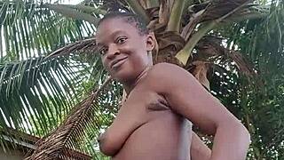 i'm going crazy showing my sexiness at my step dad's mansion outdoor