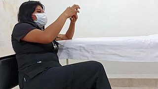 Latina doctor in military hospital engages in bold actions during medical consultation