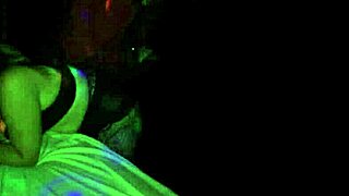 Massive cum load explodes at swingers club party. Old and young mix intensely.