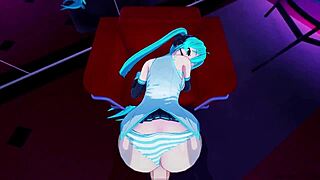 hatsune miku takes lucky guest backstage for intimate encounter
