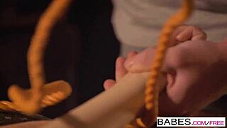 Chad Rockwell and Rebecca Volpetti star in intense threesome action in the garage