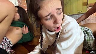 Public Pickup Teen Rough Fucking Foursome Group Sex