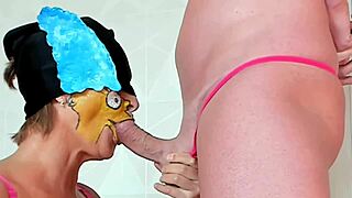 Gilf blowjob leads to huge load!