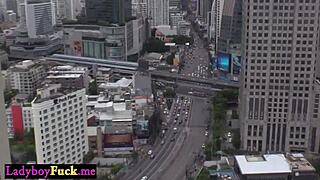 wild slender ladyboy gets banged hard in her round ass