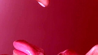 Stepmother gives intense blowjob cum in mouth