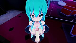 hatsune miku takes lucky guest backstage for intimate encounter