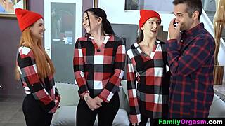 teen 18+ plows her step dad at family meeting