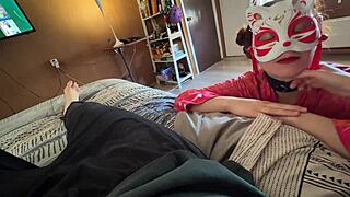 english subtitles playing with my kitten and her ass domesticating her to a big orgasm