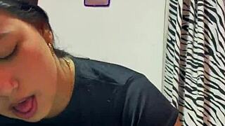 Mi cuñada llega de una fiesta con su vestido sexy con ganas de coger