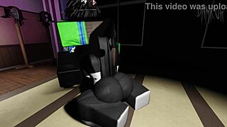 Big Booty Latina Gets Big Black Cock In Roblox Game