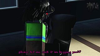 Big Booty Latina Gets Big Black Cock In Roblox Game