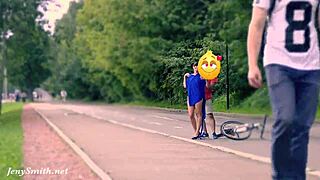 jeny, are you getting stripped naked on hidden cam in public?